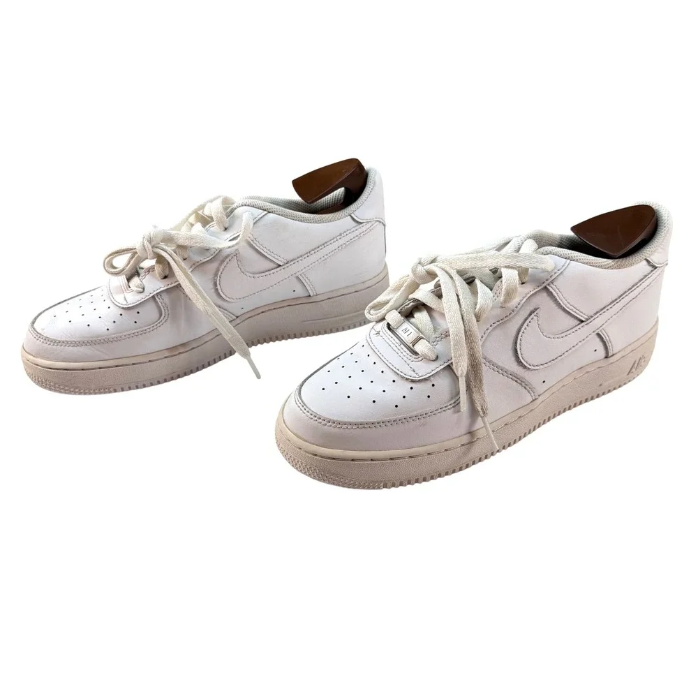 Nike Air Force 1 Low White Sneakers Youth Size 7Y